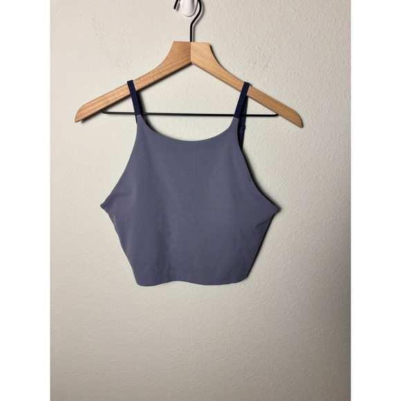 Athleta Tops - Athleta Intention Crop Bra Tank A-C Purple Blue Yoga Top Medium